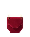 M2MALLETIER AMOR FATI MINI SUEDE SATCHEL BAG,PROD126990253