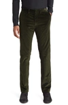 SCOTT BARBER FLAT FRONT STRETCH CORDUROY trousers