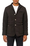 Pino By Pinoporte Quilted Button Front Jacket In Black