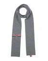 Thom Browne Woman Scarf Grey Size - Virgin Wool In Grey