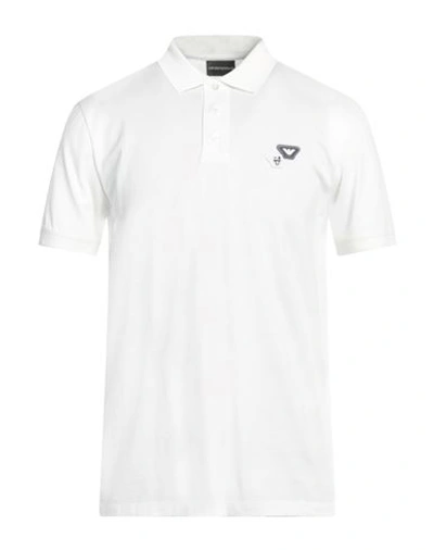 Emporio Armani Man Polo Shirt White Size Xxl Cotton