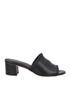 Tod's Woman Sandals Black Size 5 Soft Leather