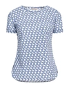 Camicettasnob Woman T-shirt Sky Blue Size 8 Polyamide, Elastane