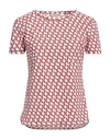 Camicettasnob Woman T-shirt Red Size 4 Polyamide, Elastane