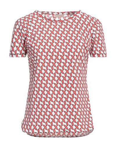 Camicettasnob Woman T-shirt Red Size 4 Polyamide, Elastane In Red