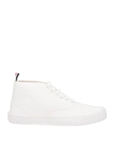 Thom Browne Woman Sneakers White Size 7 Textile Fibers