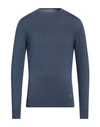Primo Emporio Man Sweater Slate Blue Size Xl Viscose, Nylon
