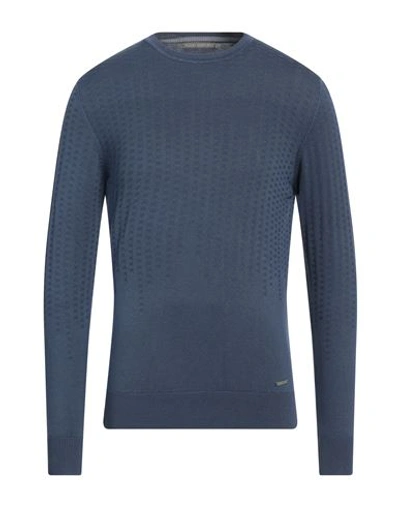 Primo Emporio Man Sweater Slate Blue Size L Viscose, Nylon In Blue