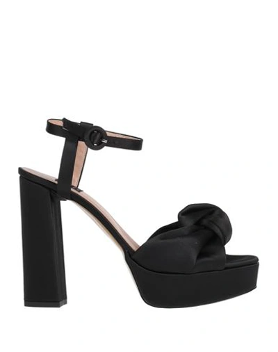 Islo Isabella Lorusso Woman Sandals Black Size 10 Textile Fibers In Black