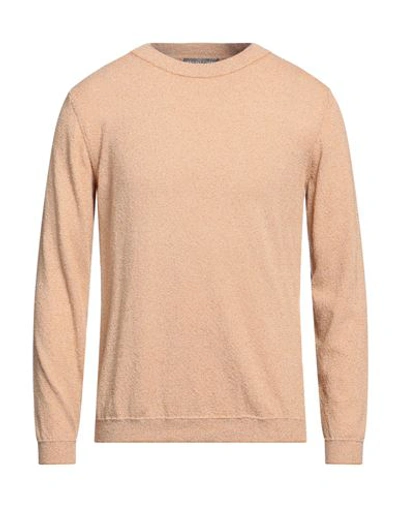 Daniele Fiesoli Man Sweater Grey Size Xxl Organic Cotton, Recycled Polyamide In Beige
