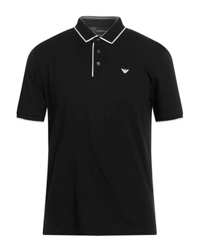 Emporio Armani Man Polo Shirt Black Size Xl Cotton