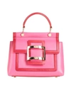 Roger Vivier Woman Handbag Fuchsia Size - Calfskin In Pink