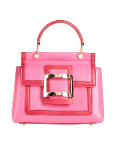Roger Vivier Woman Handbag Fuchsia Size - Calfskin In Pink