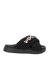 Inuikii Woman Sandals Black Size 11 Textile Fibers In Black