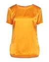 CAMICETTASNOB CAMICETTASNOB WOMAN TOP ORANGE SIZE 12 VISCOSE, ELASTANE