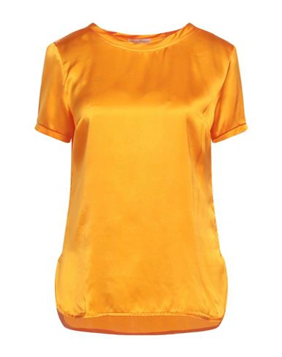 Camicettasnob Woman Top Orange Size 10 Viscose, Elastane