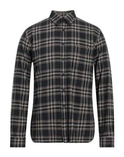 Xacus Man Shirt Dark Brown Size 16 ½ Cotton, Cashmere