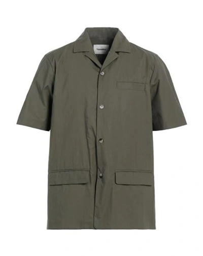 Nanushka Man Shirt Military Green Size Xl Cotton