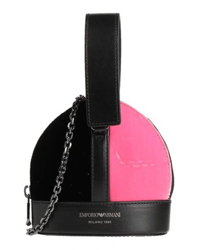Emporio Armani Woman Handbag Pink Size - Viscose, Cupro, Polyurethane In Pink