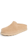 Vince Graham Suede Mules In Dune