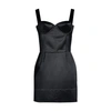 Maison Margiela Stitching Corset Dress Adjustable Straps In Black