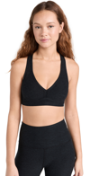 Beyond Yoga Spacedye Lift Your Spirits Bra In Black