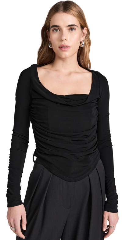 STAUD SOLANA TOP BLACK