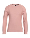 Why Not Brand Man Sweater Blush Size Xxl Textile Fibers In Pink