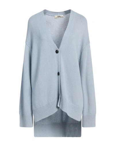 Sminfinity Woman Cardigan Sky Blue Size L Cashmere, Cotton