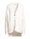 Sminfinity Woman Cardigan Ivory Size L Cashmere, Cotton In White