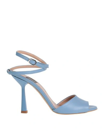 Islo Isabella Lorusso Woman Sandals Pastel Blue Size 10 Soft Leather
