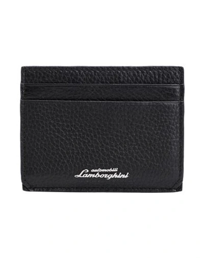 Automobili Lamborghini Man Document Holder Black Size - Calfskin