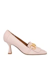 POMME D'OR POMME D'OR WOMAN LOAFERS LIGHT PINK SIZE 8 SOFT LEATHER