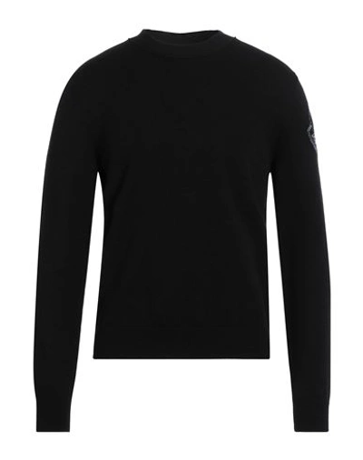 Moncler 2  1952 Man Sweater Black Size Xl Wool, Polyester