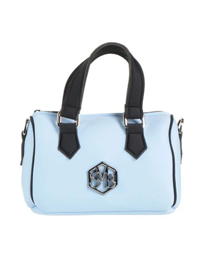 Save My Bag Woman Handbag Light Green Size - Polyamide, Elastane In Blue