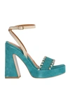 Islo Isabella Lorusso Woman Sandals Deep Jade Size 10 Soft Leather In Green