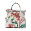 Maison Margiela 5ac Bag In Tapestry-printed Leather In Grey