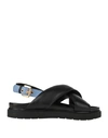 Inuikii Woman Sandals Black Size 11 Soft Leather In Black