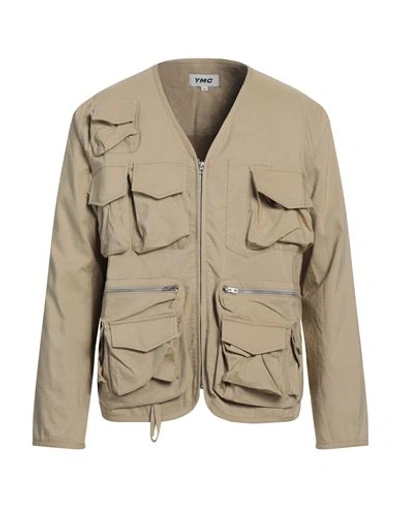 Ymc You Must Create Man Jacket Beige Size L Cotton, Linen