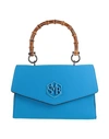 Save My Bag Woman Handbag Azure Size - Polyamide, Elastane In Blue