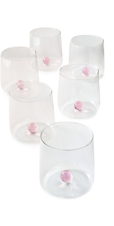 Zafferano Bilia Tumbler Set Of 6 In Pink