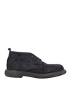 Baldinini Man Ankle Boots Midnight Blue Size 12 Soft Leather In Blue