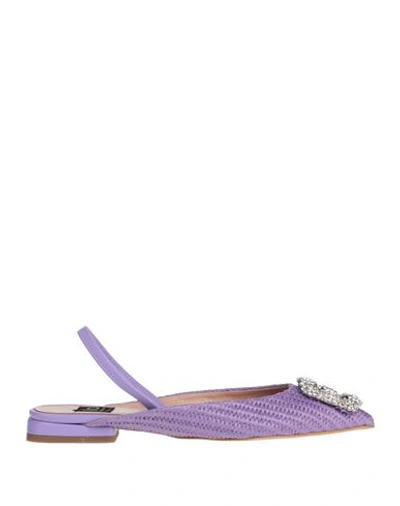 Islo Isabella Lorusso Woman Ballet Flats Light Purple Size 12 Synthetic Fibers In Purple