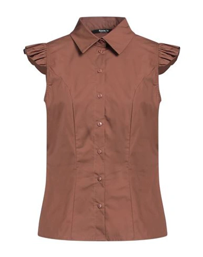 Siste's Woman Shirt Cocoa Size Xs Cotton In Brown