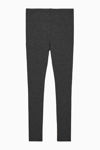 Cos Merino Wool Leggings In Grey