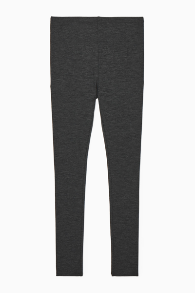 Cos Merino Wool Leggings In Grey