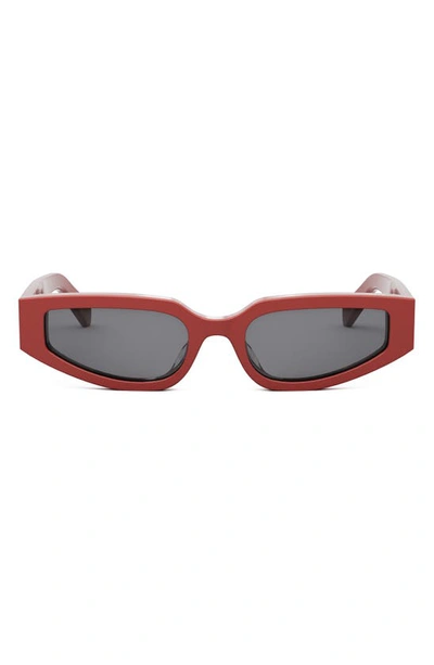 Celine Triomphe Sleek Red Acetate Cat-eye Sunglasses