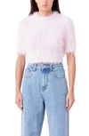 Endless Rose Women's Short Sleeve Sweater In Pink
