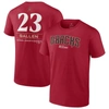 FANATICS FANATICS BRANDED ZAC GALLEN RED ARIZONA DIAMONDBACKS 2023 WORLD SERIES NAME & NUMBER T-SHIRT