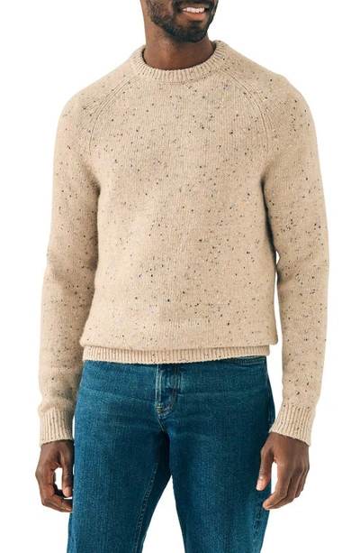 Faherty Donegal Wool Crew T-shirt In Winter Dune
